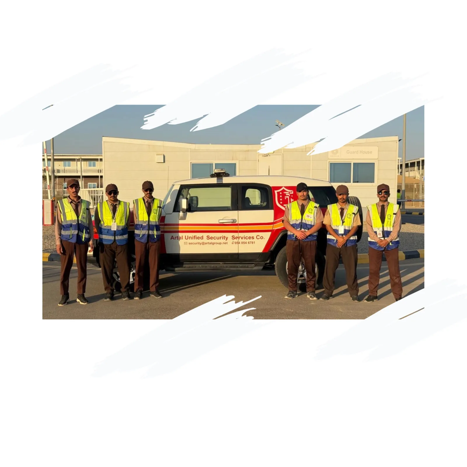 Industrial facility secured by professional guarding staff
