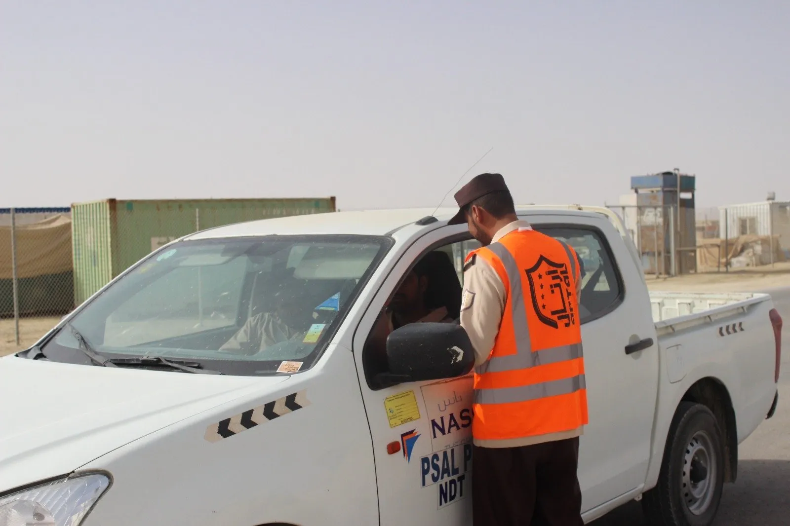 Artal security personnel on a field patrol at a facility